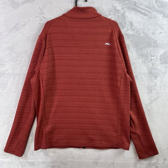 KJUS Golf Jacket Colton Midlayer Men's XL (54) Red Slim Fit $279 Preppy Full Zip - Picture 10 of 16